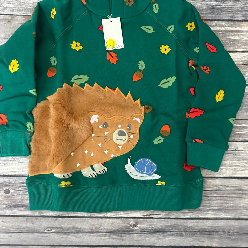 Mini boden hedgehog hoodie - Picture 2 of 3